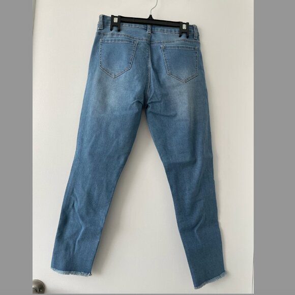 Distressed Jeans - Ripped Medium Blue Jeans - size 30 - Picture 2 of 4
